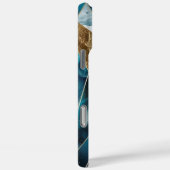 Elegant koper | Vrouwelijk Opulent Blauwgroen Goud Case-Mate iPhone Case (Achterkant / Rechts)