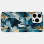 Elegant koper | Vrouwelijk Opulent Blauwgroen Goud Case-Mate iPhone Case (Achterkant (horizontaal))