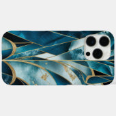 Elegant koper | Vrouwelijk opulent Blauwgroen goud Case-Mate iPhone Case (Achterkant (horizontaal))