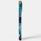 Elegant koper | Vrouwelijk Opulent Blauwgroen Goud Case-Mate iPhone Case (Achterkant / Rechts)