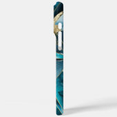 Elegant koper | Vrouwelijk Opulent Blauwgroen Goud Case-Mate iPhone Case (Achterkant / Links)