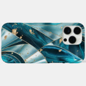 Elegant koper | Vrouwelijk opulent Blauwgroen goud Case-Mate iPhone Case (Achterkant (horizontaal))