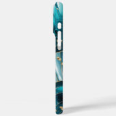 Elegant koper | Vrouwelijk opulent Blauwgroen goud Case-Mate iPhone Case (Achterkant / Links)