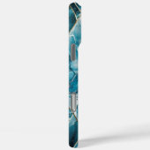 Elegant koper | Vrouwelijk Opulent Blauwgroen Goud Case-Mate iPhone Case (Achterkant / Rechts)