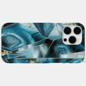 Elegant koper | Vrouwelijk Opulent Blauwgroen Goud Case-Mate iPhone Case (Achterkant (horizontaal))