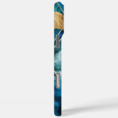 Elegant koper | Vrouwelijk Opulent Blauwgroen Goud Case-Mate iPhone Case (Achterkant / Rechts)