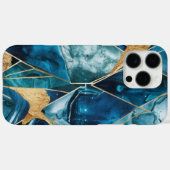 Elegant koper | Vrouwelijk Opulent Blauwgroen Goud Case-Mate iPhone Case (Achterkant (horizontaal))