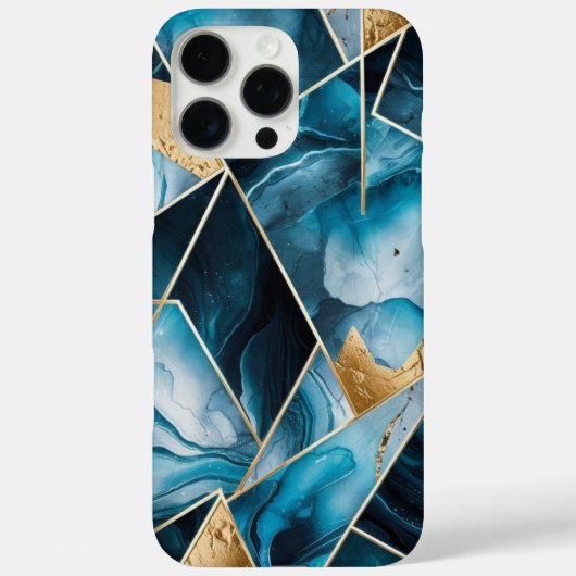 Elegant koper | Vrouwelijk Opulent Blauwgroen Goud Case-Mate iPhone Case (Achterkant)
