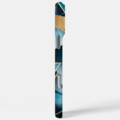 Elegant koper | Vrouwelijk Opulent Blauwgroen Goud Case-Mate iPhone Case (Achterkant / Rechts)