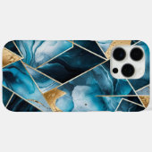 Elegant koper | Vrouwelijk Opulent Blauwgroen Goud Case-Mate iPhone Case (Achterkant (horizontaal))