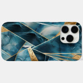 Elegant koper | Vrouwelijk Opulent Blauwgroen Goud Case-Mate iPhone Case (Achterkant (horizontaal))
