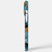 Elegant koper | Vrouwelijk Opulent Blauwgroen Goud Case-Mate iPhone Case (Achterkant / Links)