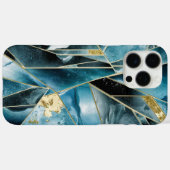 Elegant koper | Vrouwelijk Opulent Blauwgroen Goud Case-Mate iPhone Case (Achterkant (horizontaal))