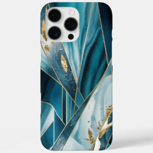 Elegant koper Vrouwelijk opulent Blauwgroen goud iPhone 16 Pro Max Hoesje