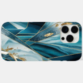 Elegant koper | Vrouwelijk opulent Blauwgroen goud Case-Mate iPhone Case (Achterkant (horizontaal))