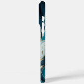 Elegant koper | Vrouwelijk opulent Blauwgroen goud Case-Mate iPhone Case (Achterkant / Links)