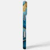 Elegant koper | Vrouwelijk Opulent Blauwgroen Goud Case-Mate iPhone Case (Achterkant / Rechts)
