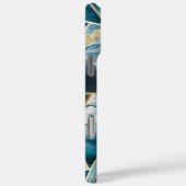 Elegant koper | Vrouwelijk opulent Blauwgroen goud Case-Mate iPhone Case (Achterkant / Rechts)