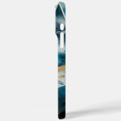 Elegant koper | Vrouwelijk opulent Blauwgroen goud Case-Mate iPhone Case (Achterkant / Links)