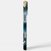 Elegant koper | Vrouwelijk opulent Blauwgroen goud Case-Mate iPhone Case (Achterkant / Rechts)