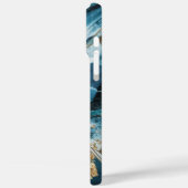 Elegant koper | Vrouwelijk opulent Blauwgroen goud Case-Mate iPhone Case (Achterkant / Links)