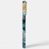 Elegant koper | Vrouwelijk Opulent Blauwgroen Goud Case-Mate iPhone Case (Achterkant / Rechts)