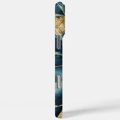 Elegant koper | Vrouwelijk Opulent Blauwgroen Goud Case-Mate iPhone Case (Achterkant / Rechts)