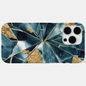 Elegant koper | Vrouwelijk Opulent Blauwgroen Goud Case-Mate iPhone Case (Achterkant (horizontaal))