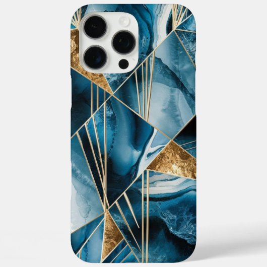 Elegant koper | Vrouwelijk Opulent Blauwgroen Goud Case-Mate iPhone Case (Achterkant)