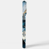 Elegant koper | Vrouwelijk Opulent Blauwgroen Goud Case-Mate iPhone Case (Achterkant / Rechts)