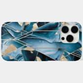 Elegant koper | Vrouwelijk Opulent Blauwgroen Goud Case-Mate iPhone Case (Achterkant (horizontaal))