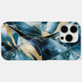 Elegant koper | Vrouwelijk Opulent Blauwgroen Goud Case-Mate iPhone Case (Achterkant (horizontaal))