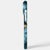 Elegant koper | Vrouwelijk Opulent Blauwgroen Goud Case-Mate iPhone Case (Achterkant / Links)