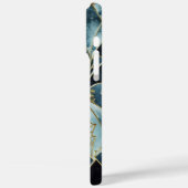 Elegant koper | Vrouwelijk Opulent Blauwgroen Goud Case-Mate iPhone Case (Achterkant / Links)