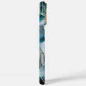 Elegant koper | Vrouwelijk Opulent Blauwgroen Goud Case-Mate iPhone Case (Achterkant / Rechts)