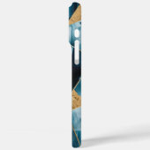 Elegant koper | Vrouwelijk Opulent Blauwgroen Goud Case-Mate iPhone Case (Achterkant / Links)