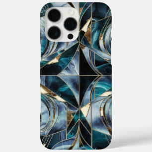 Elegant koper Vrouwelijk opulent Blauwgroen goud iPhone 16 Pro Max Hoesje