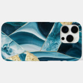 Elegant koper | Vrouwelijk Opulent Blauwgroen Goud Case-Mate iPhone Case (Achterkant (horizontaal))