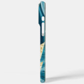 Elegant koper | Vrouwelijk Opulent Blauwgroen Goud Case-Mate iPhone Case (Achterkant / Links)