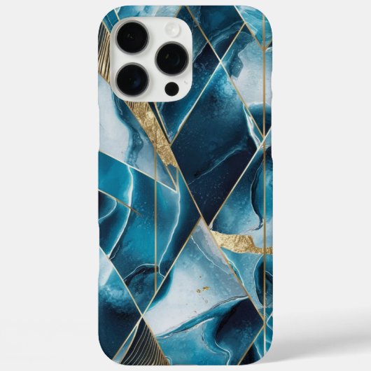 Elegant koper | Vrouwelijk Opulent Blauwgroen Goud Case-Mate iPhone Case (Achterkant)