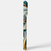 Elegant koper | Vrouwelijk opulent Blauwgroen goud Case-Mate iPhone Case (Achterkant / Rechts)