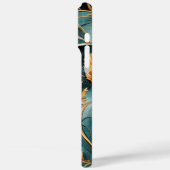 Elegant koper | Vrouwelijk opulent Blauwgroen goud Case-Mate iPhone Case (Achterkant / Links)