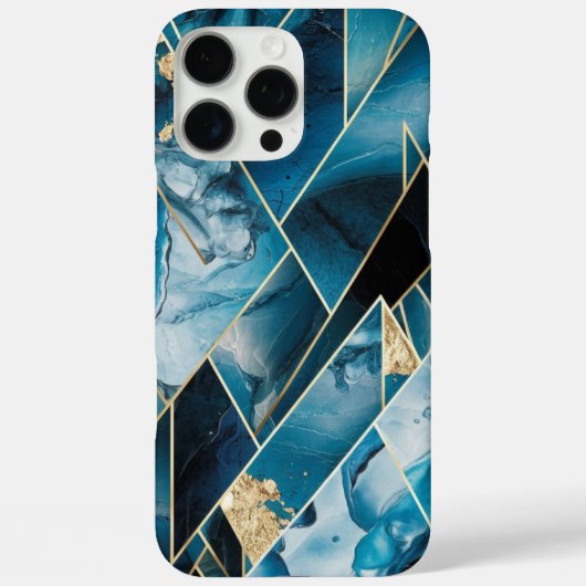 Elegant koper | Vrouwelijk Opulent Blauwgroen Goud Case-Mate iPhone Case (Achterkant)