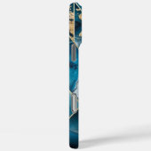 Elegant koper | Vrouwelijk Opulent Blauwgroen Goud Case-Mate iPhone Case (Achterkant / Rechts)