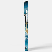 Elegant koper | Vrouwelijk Opulent Blauwgroen Goud Case-Mate iPhone Case (Achterkant / Links)
