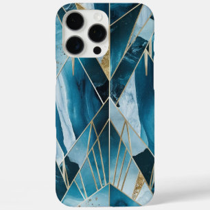 Elegant koper   Vrouwelijk opulent Blauwgroen goud iPhone 16 Pro Max Hoesje