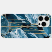 Elegant koper | Vrouwelijk Opulent Blauwgroen Goud Case-Mate iPhone Case (Achterkant (horizontaal))