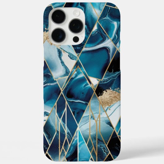 Elegant koper | Vrouwelijk Opulent Blauwgroen Goud Case-Mate iPhone Case (Achterkant)