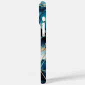 Elegant koper | Vrouwelijk Opulent Blauwgroen Goud Case-Mate iPhone Case (Achterkant / Links)