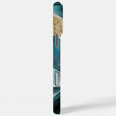 Elegant koper | Vrouwelijk Opulent Blauwgroen Goud Case-Mate iPhone Case (Achterkant / Rechts)